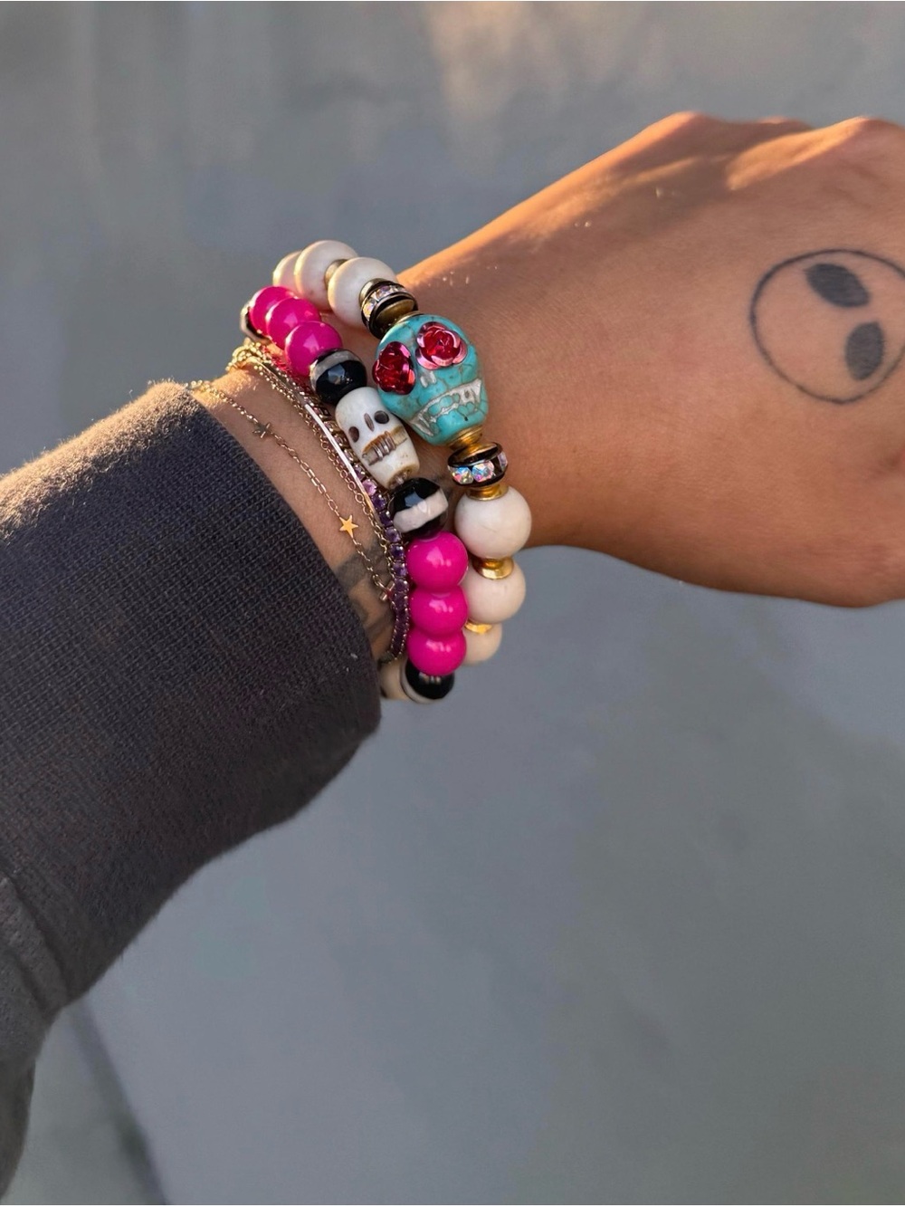 Sugar Skull Bracelet Stack 💀